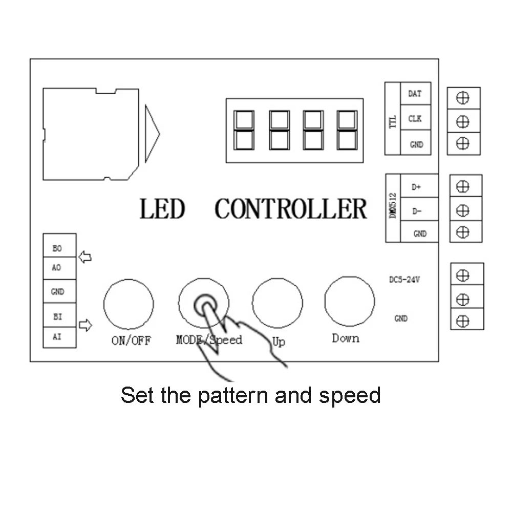 Description Picture 2 of itemDC5-12V LED Controller 2048Pixels For WS2801 WS2811 WS2812B 2048 LED Strip Light
