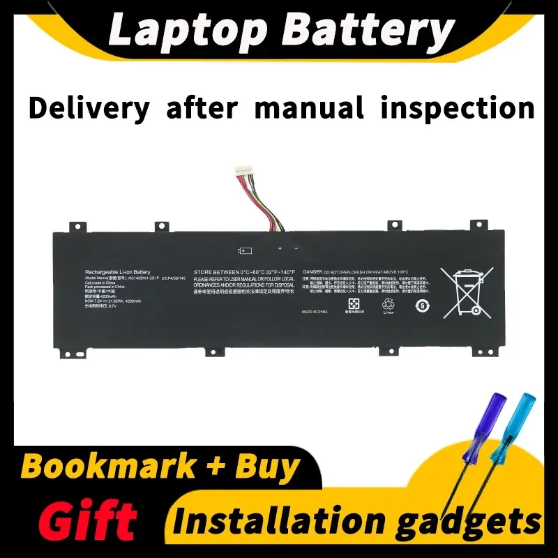 

For Lenovo IdeaPad 100S-14IBR NC140BW1-2S1P 0813002 7.6V 31.92wh Laptop Battery