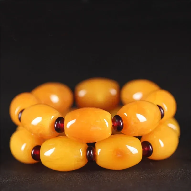 

Мужской браслет из Балтийского янтарного пчелиного воска