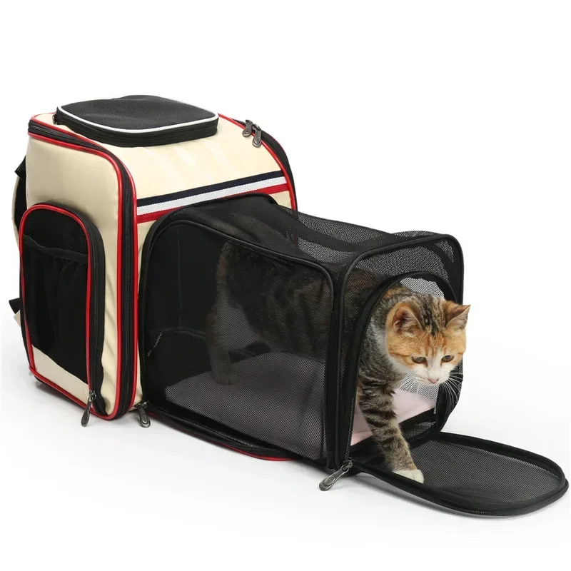

Pet Supplies Expandable Multifunctional Large Capacity Cat Backpack Go Out Portable Cat Litter Oxford Cloth Foldable Dog