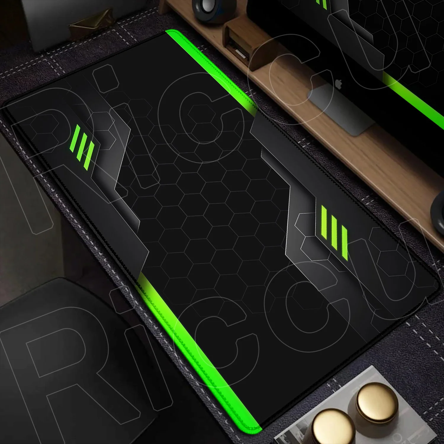 Futuristic Sci-Fi Large Gaming Mouse Pad with Technology-Inspired Design