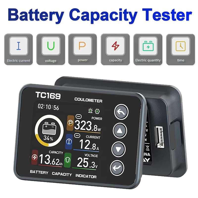 TC169 Color Screen Curon Electric Calcus Timphotospholtic Iron Clear Battery Power Display Table Bundle 2