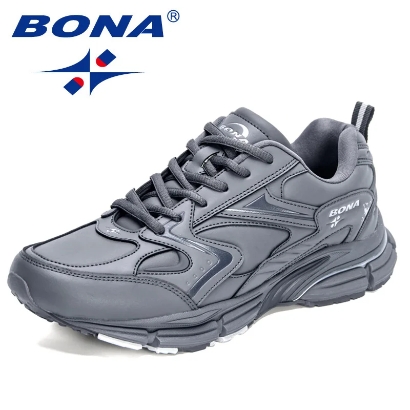 BONA New Designers Luxury Brand Trendy Sneakers Men Casual Shoes Breathable Outdoor Walking Footwear Man Leisure Comfy Shoe casual sneakers leather shoes leather sneakers