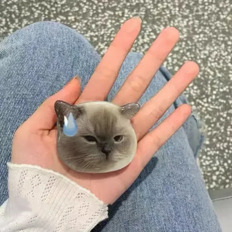 Cute Kitten Cartoon Acrylic Grip for Phone - Image 6