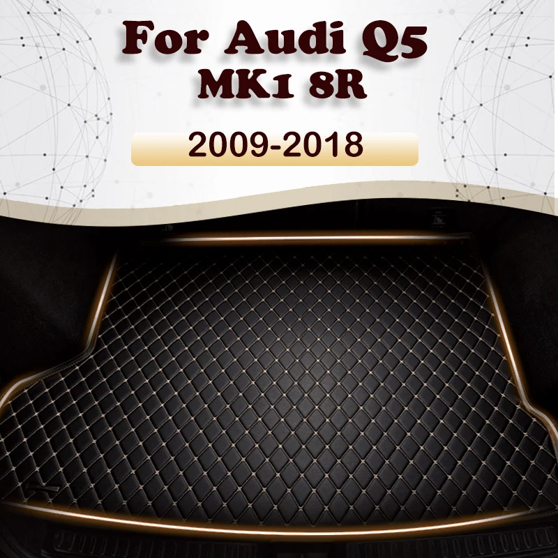 

Коврик для багажника автомобиля для Audi Q5 MK1 8R 2009-2018 10 11 12 13 14 15 16 17, пользовательские автомобильные аксессуары, украшение интерьера автомобиля