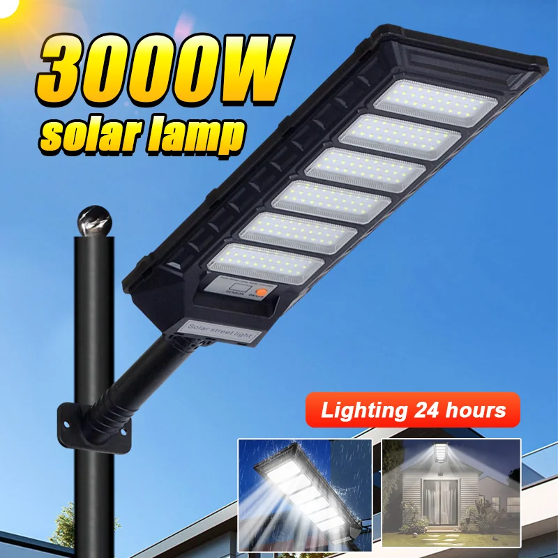 3000W Most Powerful Solar LED Light Super Bright Outdoor Street Lamp ...