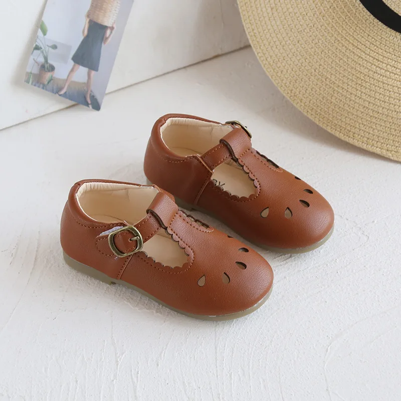 Kids Leather Shoes Spring Autumn New Solid Color Bowtie Tassel Boys Sneakers Baby Girl Shoes Soft Bottom SMG095