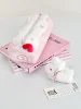 Swiss Roll Pencil Case - Kawaii Plush Stationery Box For School Girls, Cute Ins Style Large Capacity Pen Holder  3