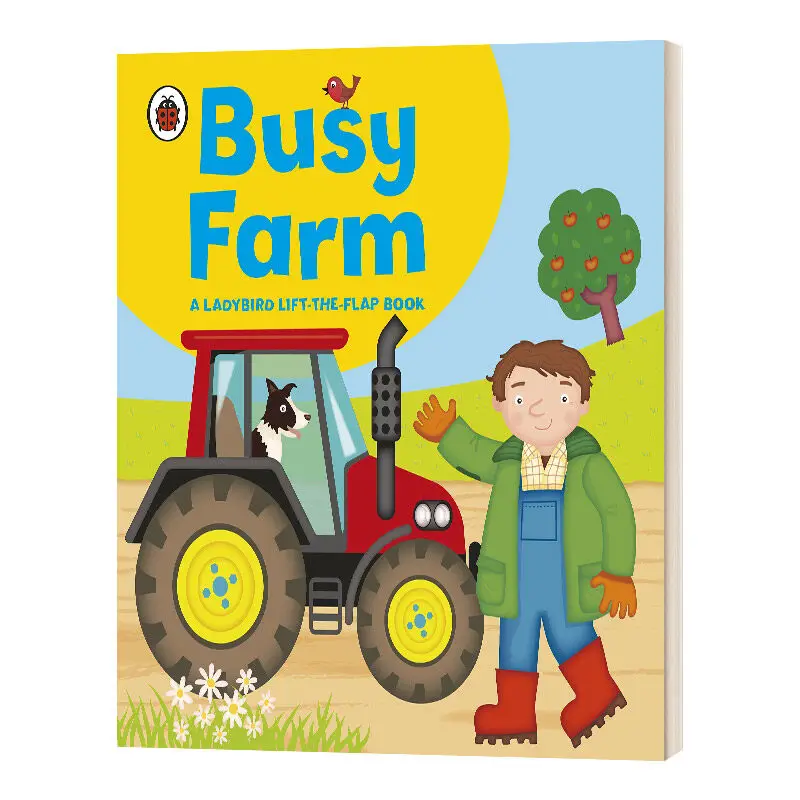 

Milu Original English Busy Farm Children's Board Book Picture Lift-the-flap Ladybird