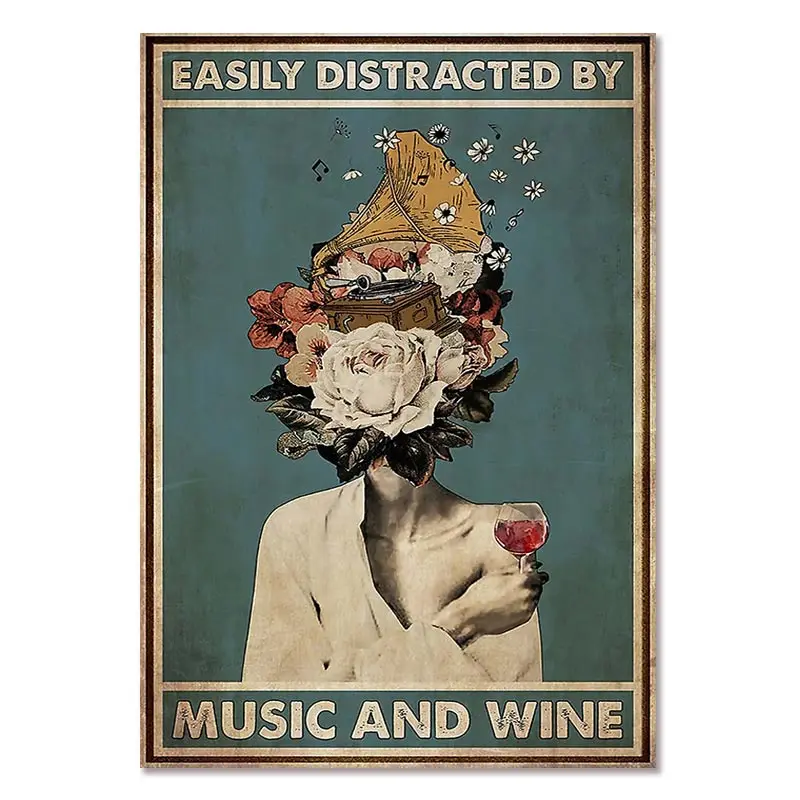WEIMEILD Cartello In Latta Vintage 20x30 Cm, Con Scritta Yoga 'Lose Your Mind Find Your Soul', Per Pub, Bar E Decorazione Casa - 4