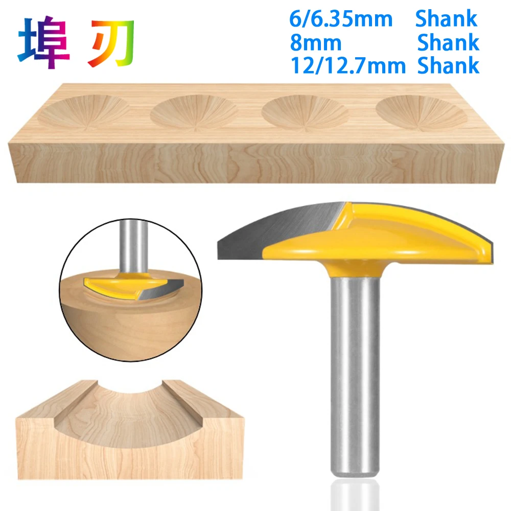 1Pc  Router Bit For Wood  Small Bowl Router Bit - 1-1/2" Radius - 1-3/4" Wide door knife Woodworking cutter LT017
