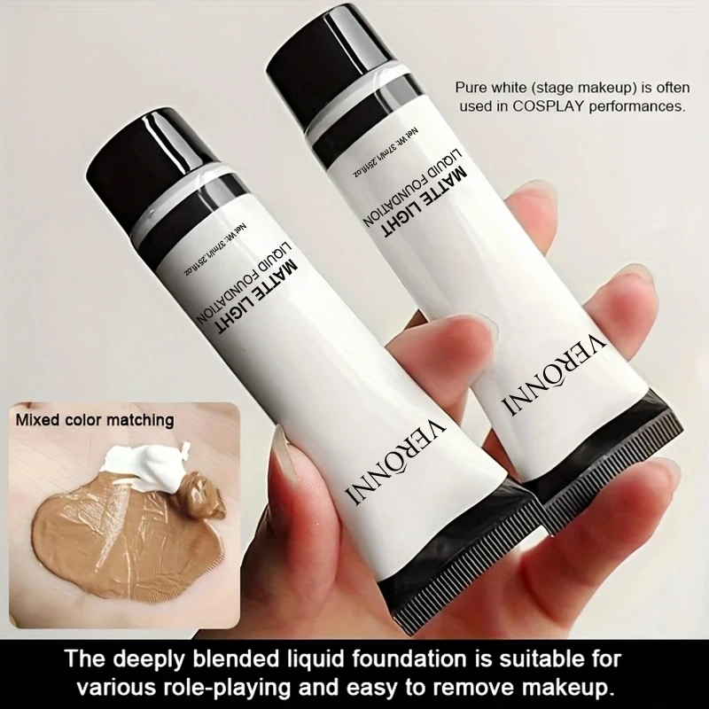 Description Picture 6 of item1/2pcs Mixable Pure White Foundation Adjuster Liquid,Foundation Lighten & Brighten Adjuster White Matte Makeup For All Skin Type