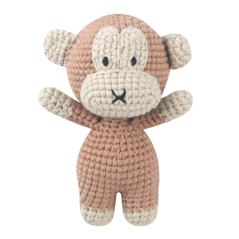 thumbnail image 1 of Conejo de peluche de algodón tejido a crochet para bebé, juguete kawaii hecho a mano, muñeco de peluche para recién nacido, muñeco para dormir, juguete educativo temprano para niños, 1 of 5