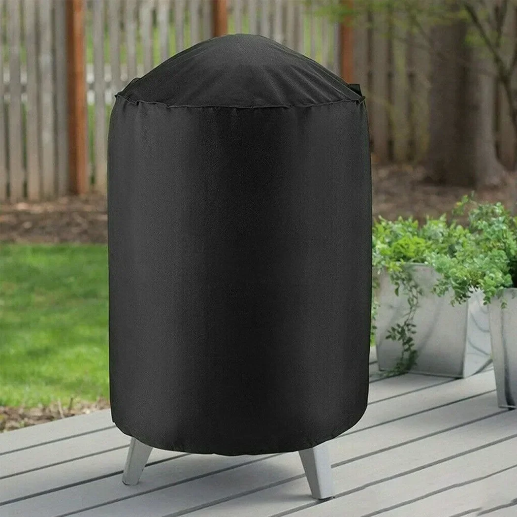 Reliable Round BBQ Garden Cover for Weber Barbecue Grill Waterproof Kettle Design Protect Your Grill from Rain and Insects
