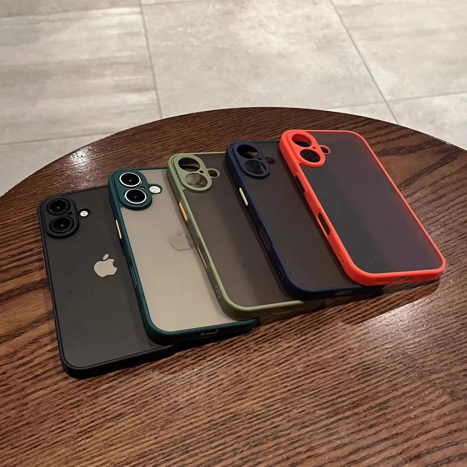 Shockproof Armor Matte Case - Luxury Silicone Bumper with Clear Hard PC Cover