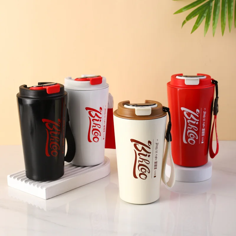 Coffee Water Bottle Cup With Temperature Display, Stainless Steel Cold  Insulation Vacuum Cup, Outdoor Portable Car Carry 304 Water Cup - Temu