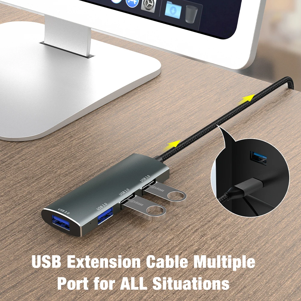 hub usb portas usb adaptador de alta velocidade multi divisor para lenovo macbook pro pc acessórios tipo