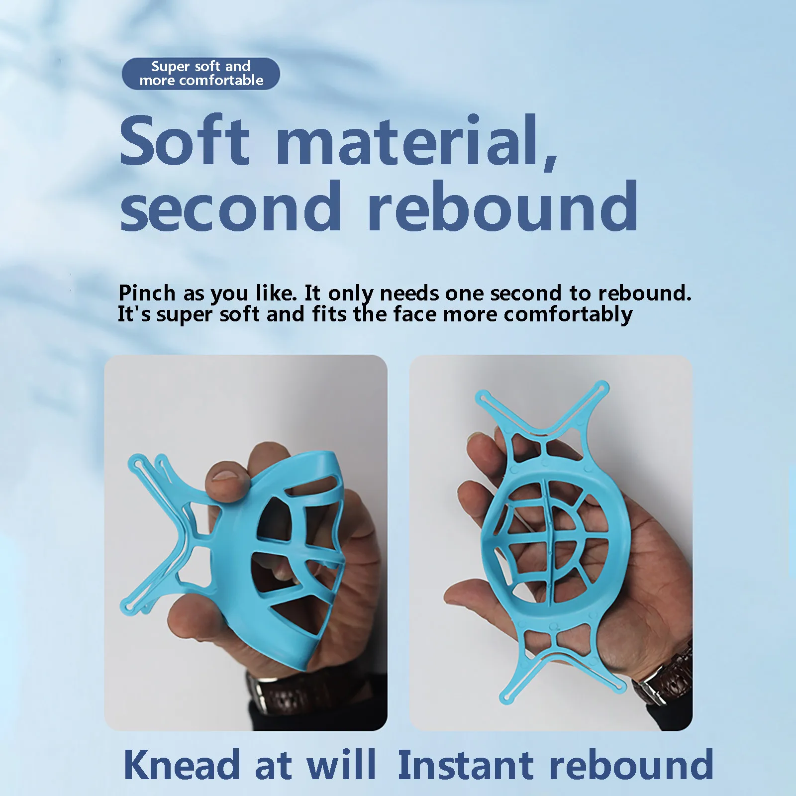 3D mask bracket Silicone face mask bracket 3D inner support frame outdoor dust-proof face protective