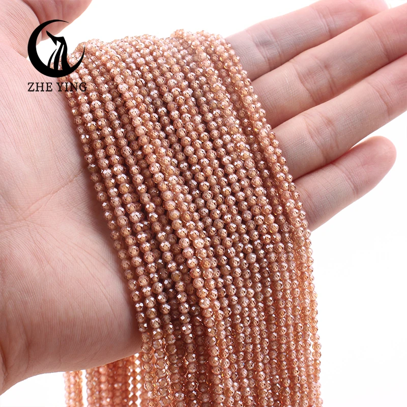 Elegant Matte Sea Blue Zircon Beads