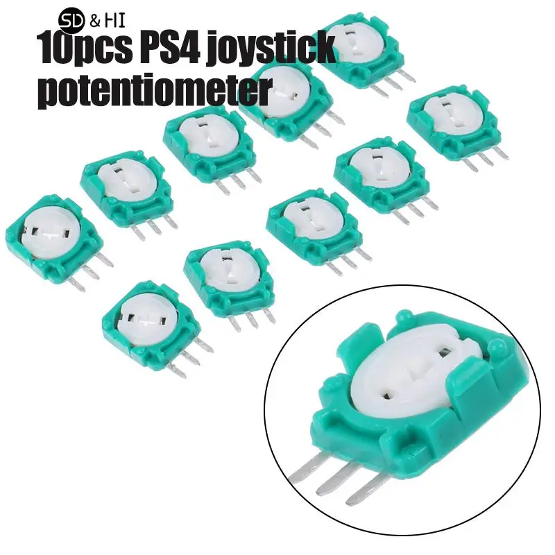 10Pcs Green Joystick Potenziometro Per Ps4 One Joystick Sostituzione Trimmer Potenziometro Sensore Parti Di Riparazione