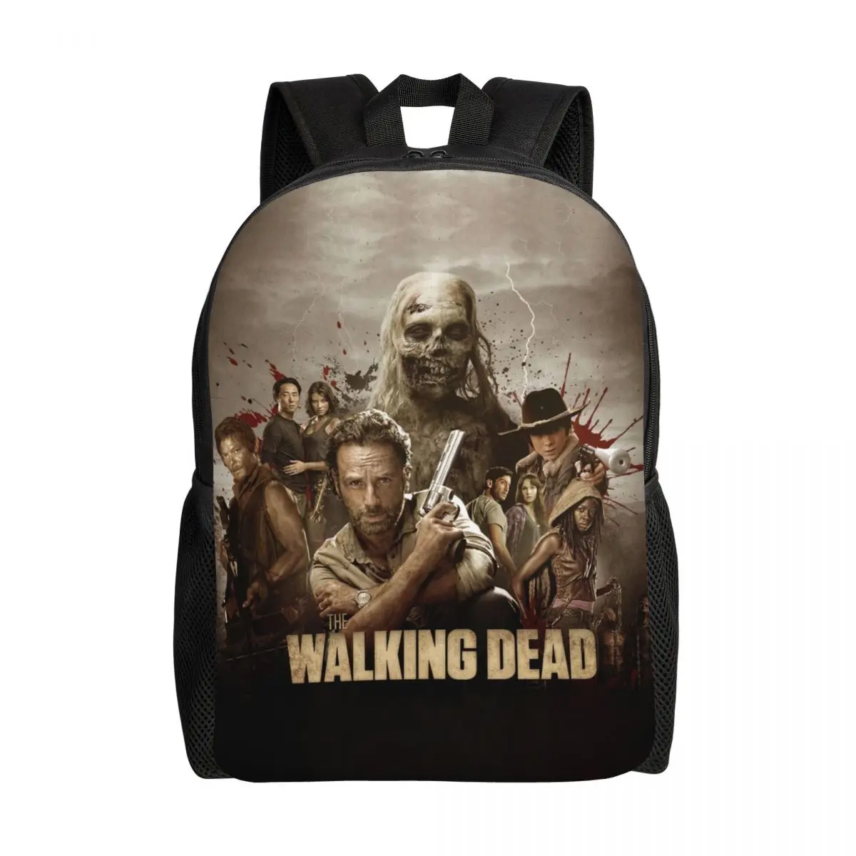 

Horror Zombie TV Show The Walking Dead Backpack for Women Men School College Student Bookbag Fits 15 Inch Laptop Bags