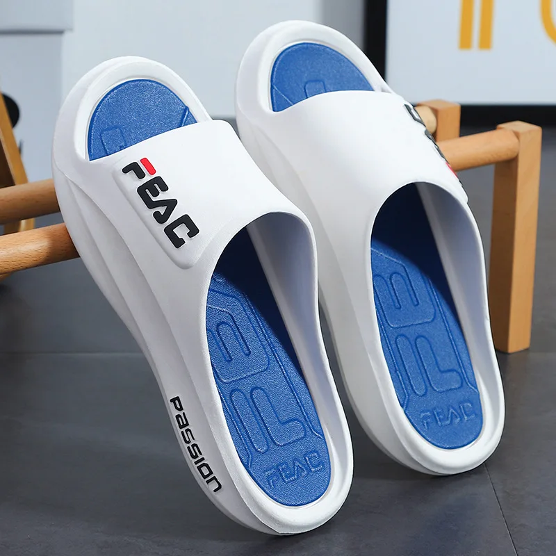 Women's Navy Blue Fila Wedge Slip-On Slides Sandals Size 8 | eBay