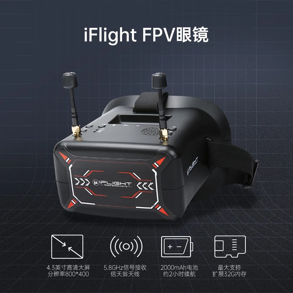 

Очки 5,8G 40CH FPV ARRIS EV800D, двойная антенна с DVR, 5-дюймовый HD-дисплей, подходит для самолета/радиоуправляемого автомобиля