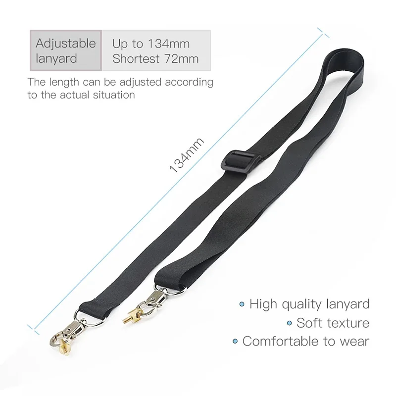 3 in 1 For DJI RC Remote Control With Screen Lanyard Strap Tempered Glass Film Set For DJI Mini 3 Pro Drone Accessories