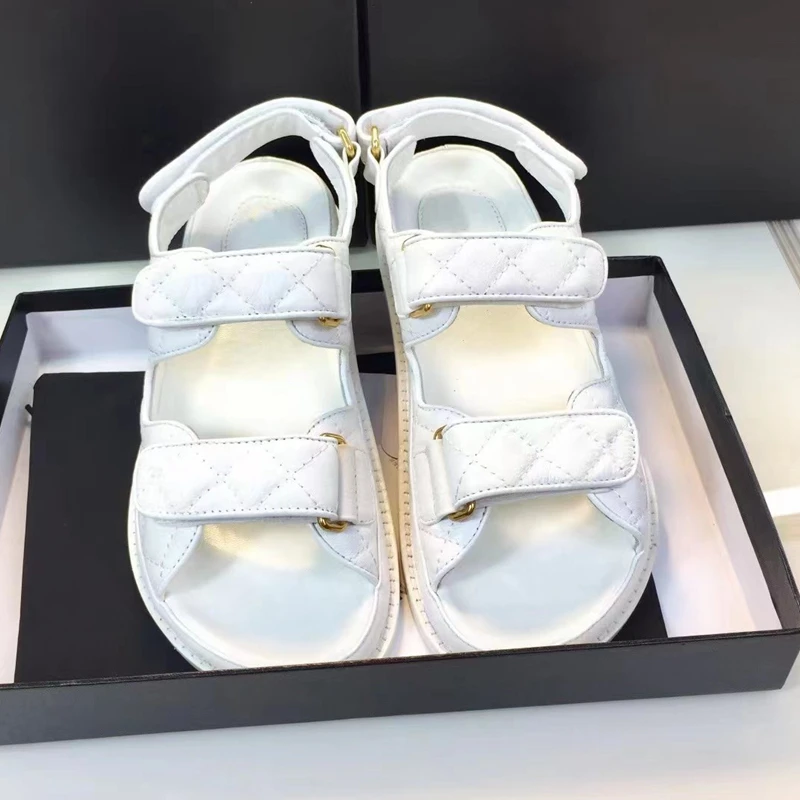 summer Velcro sandals women's small fragrant style versatile sports style sandals thick sole heightening Roman shoes