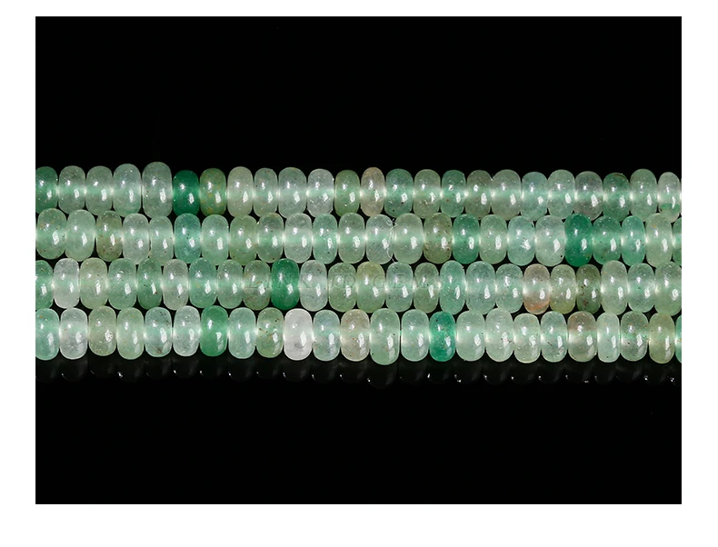 4x2mm Naturstein Rosa Quarz Türkis Hellblau Schlangenhaut Stein Abacus Spacer Perle für Schmuckherstellung Halskette Armband – Detail 12