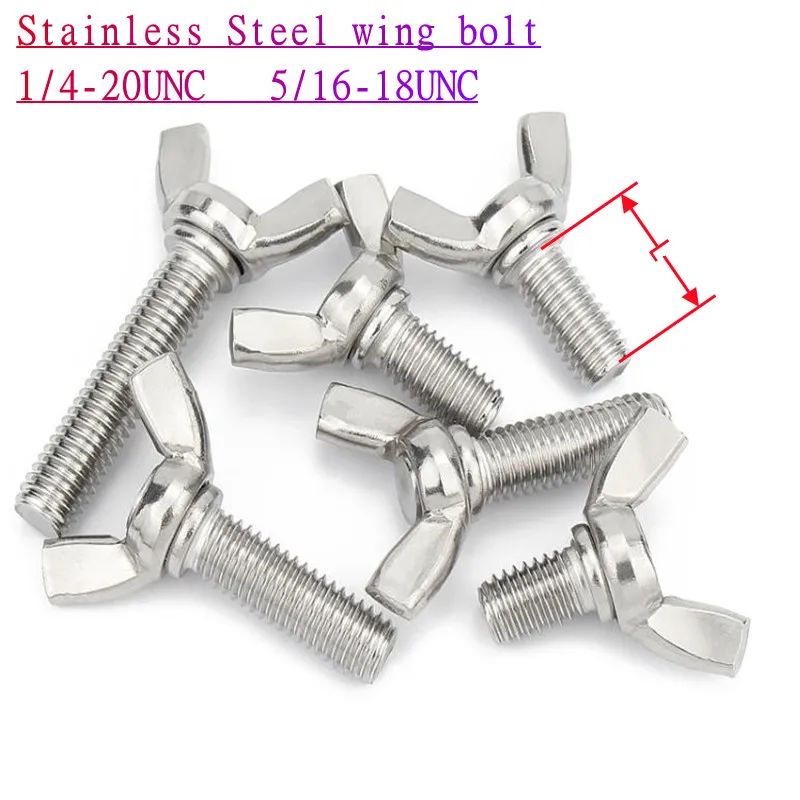 Flügelmuttern 304 Edelstahl 10 Stück - Schmetterlingsmuttern Für Werkstatt & Heimwerker
