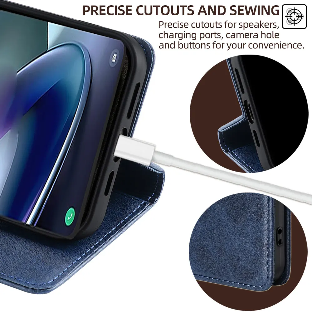 Magnetic Flip Leather Wallet Phone Case - Premium Protective Book Cover