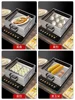 Small rice roll machine 304 stainless steel steamer mini Guangdong rice roll machine bracket drawer type rice roll machine 2