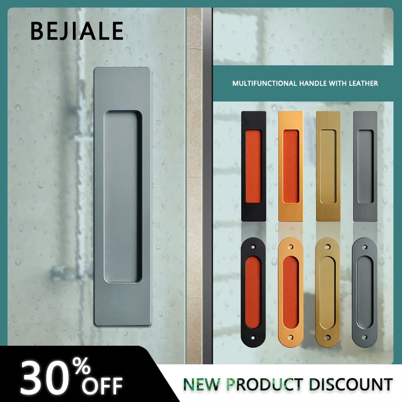 Bejiale-push-pull Maçaneta Deslizante Hole- Vidro Celeiro Cozinha Varanda Botão Pegajoso 3m