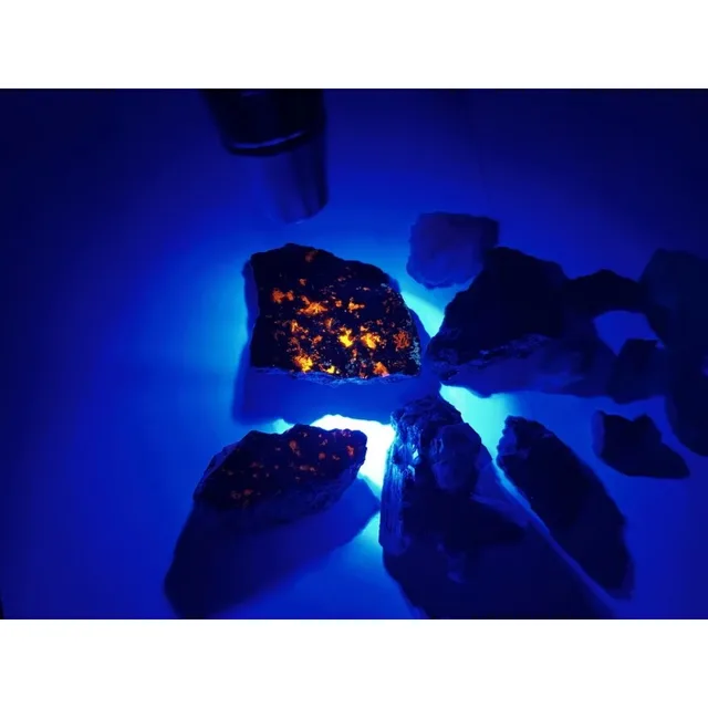 Linterna UV Dual De 254 Nm Y 365 Nm - Para Ver Fluorescencia En Sellos, Billetes, Documentos - A Pilas
