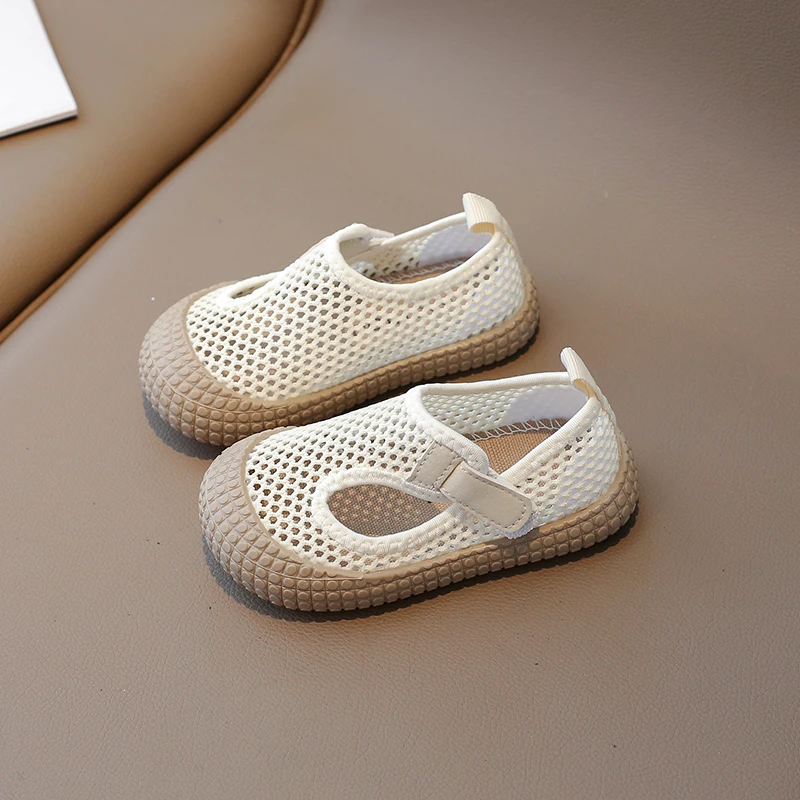 Children's Canvas Shoes Mesh Breathable New Summer 2024 Boys Girls Children Baby Flats 4