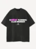 Washed Oversized T-shirt Sexiest Running Club Member T-Shirt Another Cotton Lab Men Women Short Sleeve High Quality Cotton Tee 2