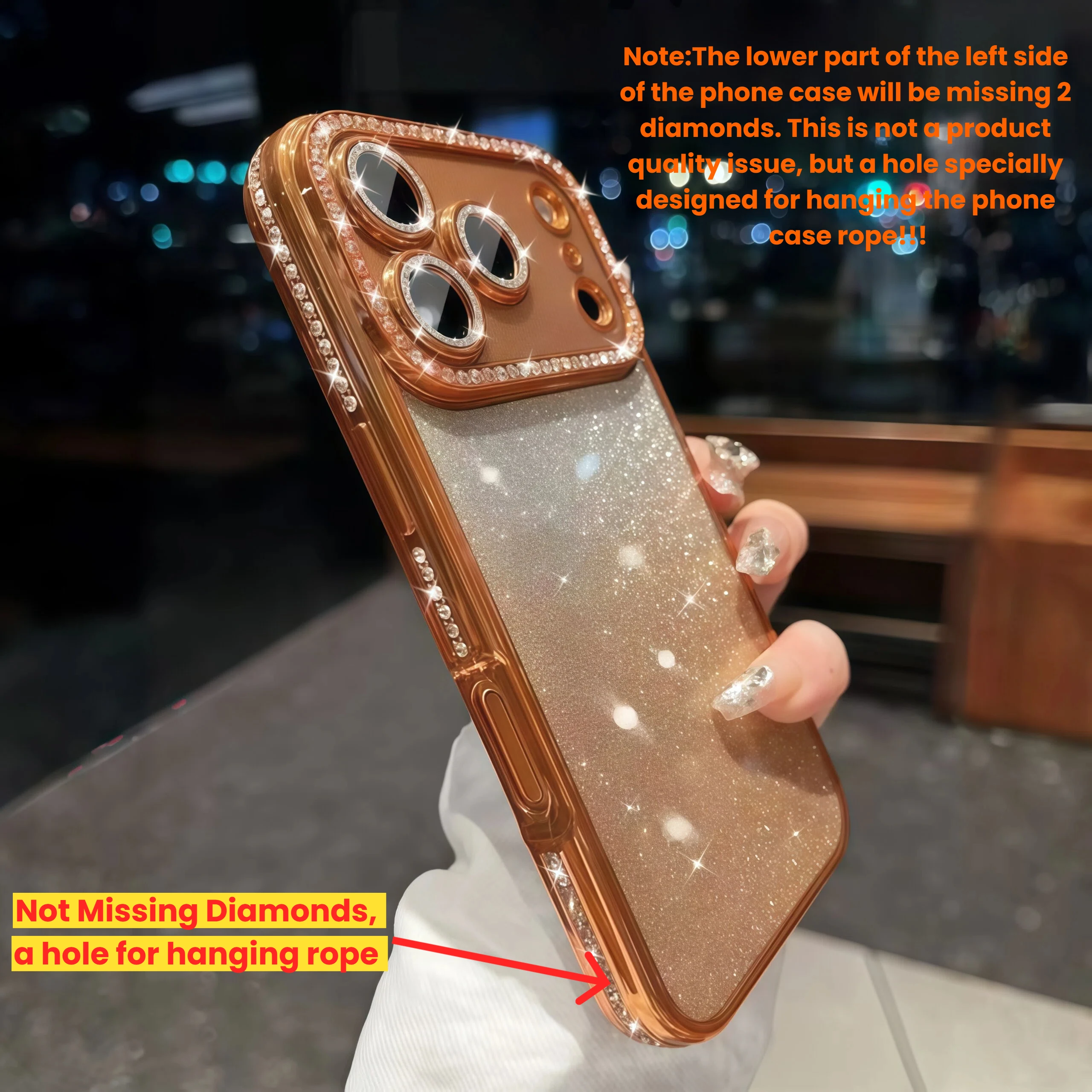 Exquisite Luxury Diamond Glitter Shockproof Phone Case