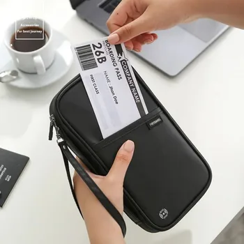 Portafoglio da Viaggio per Famiglia, Porta Passaporti Impermeabile, Organizzatore per Passaporti, Accessori da Viaggio, Custodia per Documenti, Porta Carte