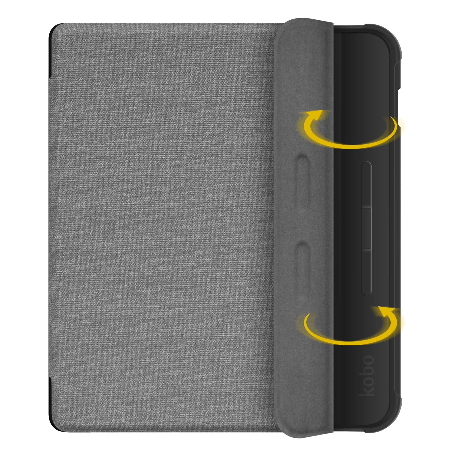 Premium Soft Fabric Smart Case with Hand Strap for Kobo Libra - Magnetic Protective Slimshell Cover