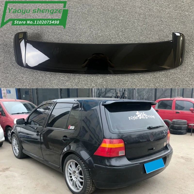 UBUYUWANT Rear Roof Lip Spoiler For 99-06 VW Golf 4 MK4 R32 Hatchback  Spoiler ABS Plastic Gloosy Black Car Tail Wing Decoration - AliExpress