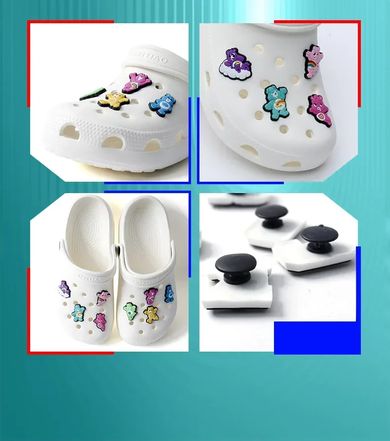 PVC-Geldfiguren, Schuhschnalle, Charms, Accessoires, Dekorationen für Sandalen, Sneaker, Clog-Armbänder, Kinder, Unisex, Geschenk – Detail 1