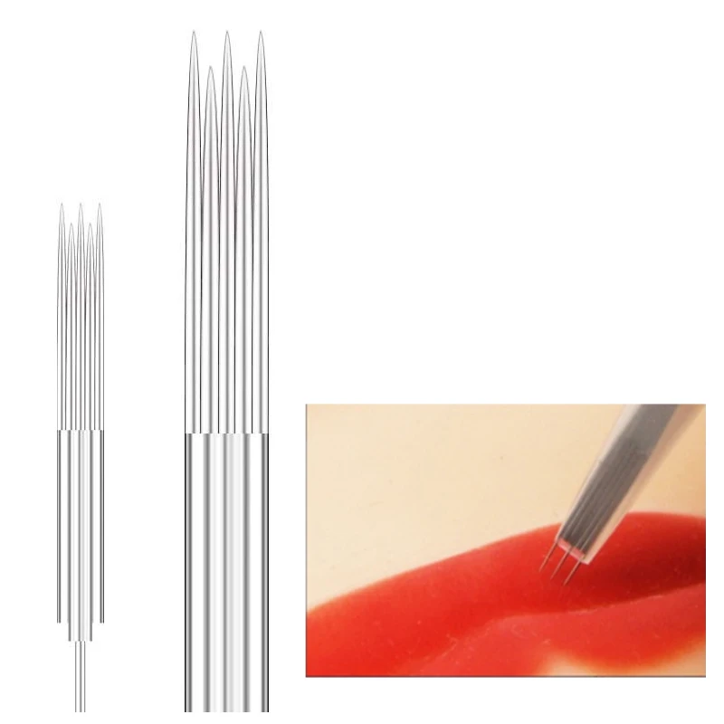 

Microblading Tebori Blades Needles Tattoo needles +Needle Tips Disposable Sterilized Tattoo needle for Permanent Makeup Eyebrow