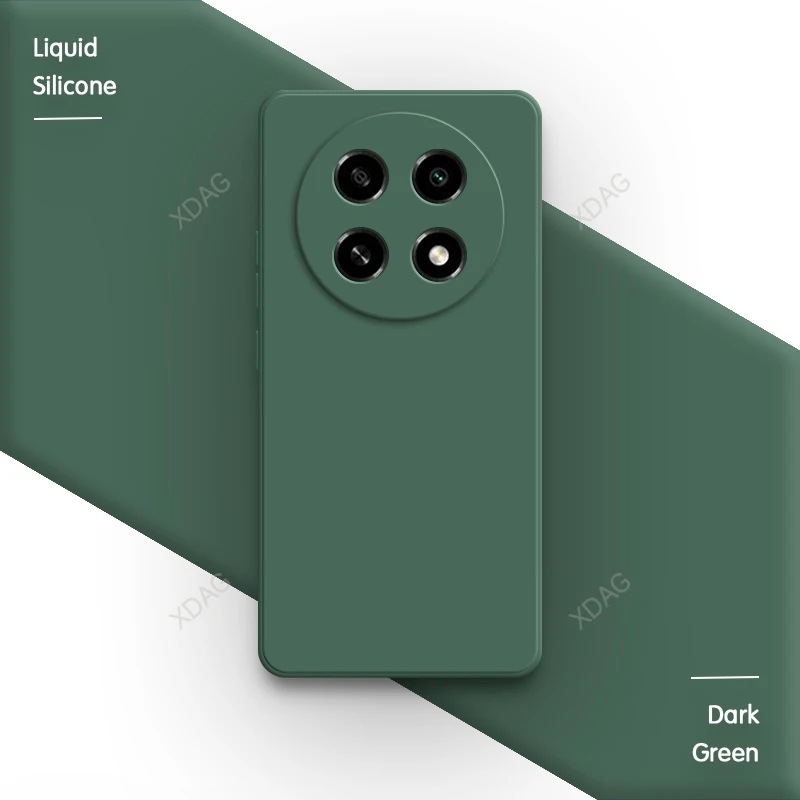 Premium Liquid Silicone Phone Case with Lens Protection - Soft Back Cover