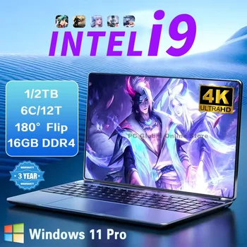 NUOVO laptop Intel Core i9-8950HK 16 GB di RAM SSD da 1/2 TB Laptop portatili da 14,1 pollici Windows 11 Por Notebook Computer da ufficio Gaming