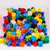 Linking Cubes Math Blocks Toy with Activity Cards 100pcs Numbers Counting Set Snap Toy Counters Kids Educational Learning Gifts 5