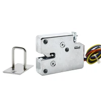 Small DC5V12V cabinet door lock mini electric lock storage cabinet electromagnetic lock express box electronic lock Drawer lock 2