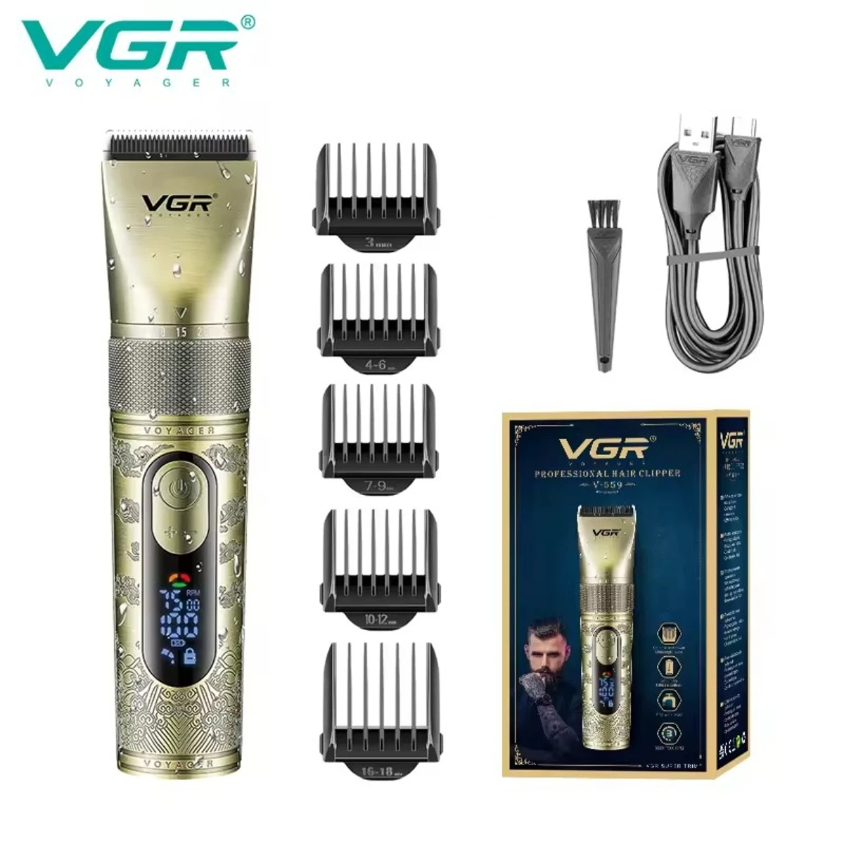 VGR ماكينة حلاقة الشعر رجال ماكينة حلاقة الشعر ماك...