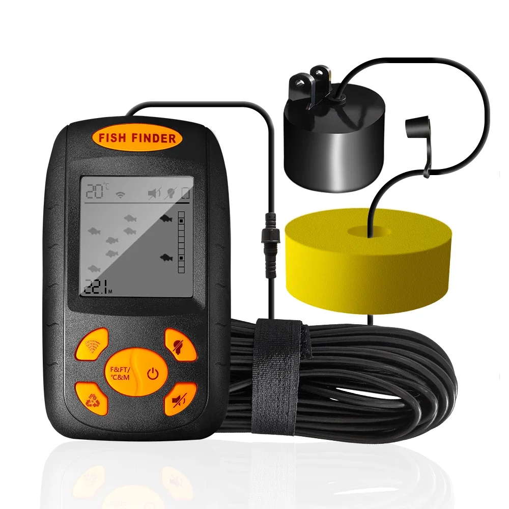 New smart Fish Finders Sensor Wired Ice Fishing Boat Transducer Fish Finders Sonar Wireless