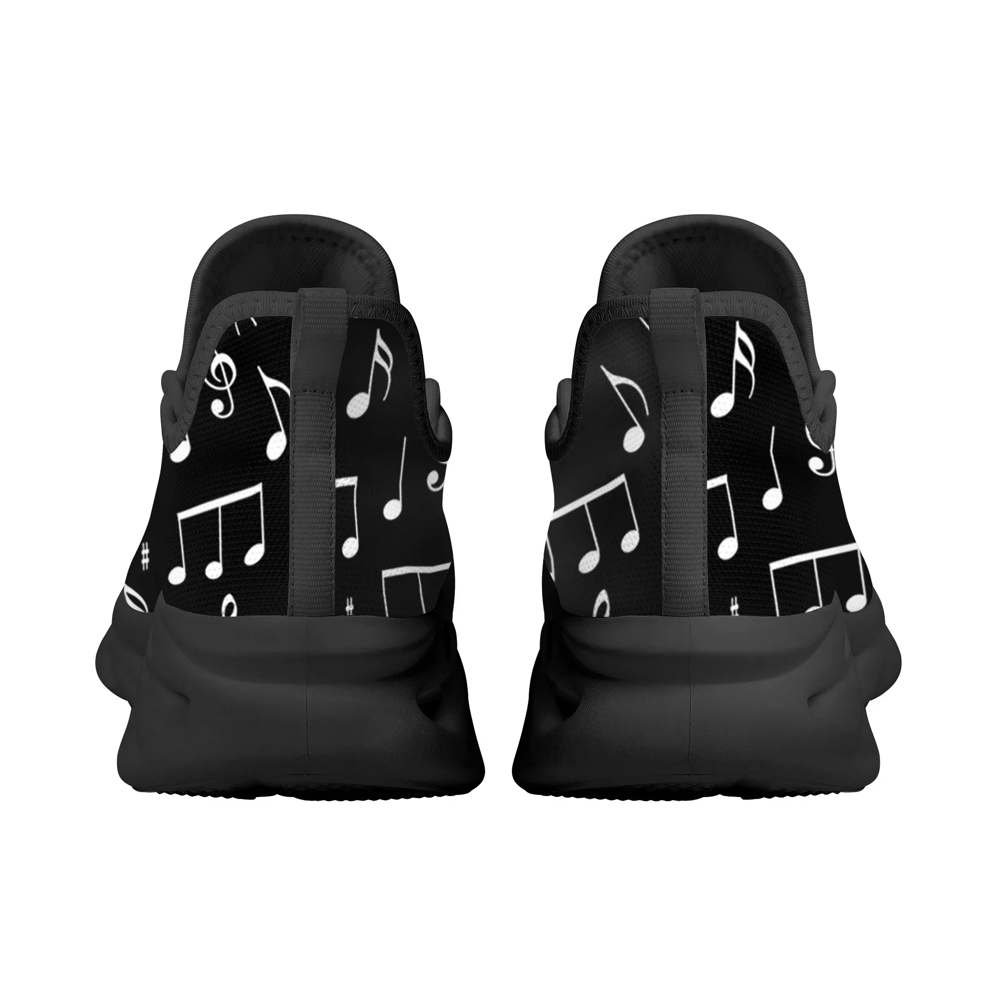 Piano Music Notes Design Women's Sneakers Lightweight Lace-Up Vulcanized Shoes Fall Winter Walking Shoes Unisex Adult Footwear